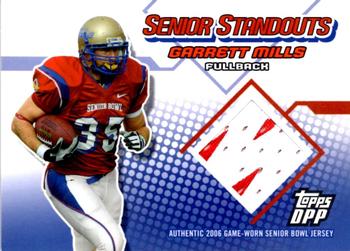 2006 Topps Draft Picks & Prospects - Senior Standout Jersey #SS-GM Garrett Mills Front