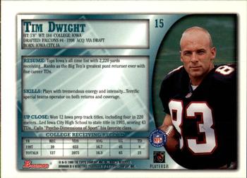 1998 Bowman #15 Tim Dwight Back