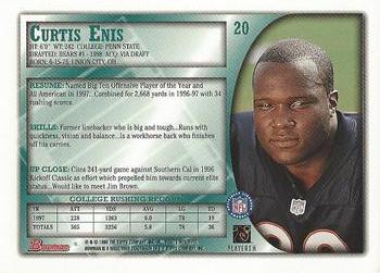 1998 Bowman #20 Curtis Enis Back