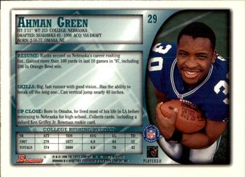 1998 Bowman #29 Ahman Green Back