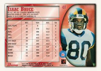 1998 Bowman #40 Isaac Bruce Back