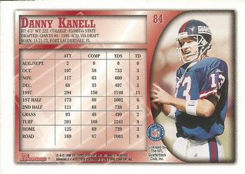 1998 Bowman #84 Danny Kanell Back