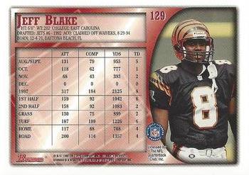 1998 Bowman #129 Jeff Blake Back