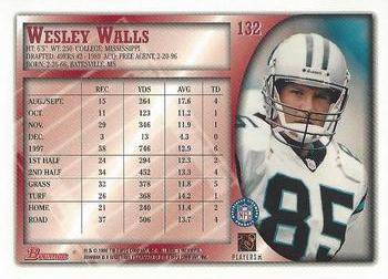 1998 Bowman #132 Wesley Walls Back