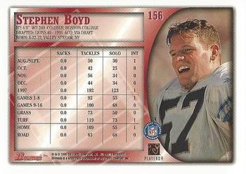 1998 Bowman #156 Stephen Boyd Back