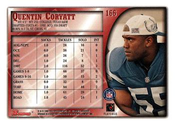 1998 Bowman #166 Quentin Coryatt Back