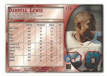 1998 Bowman #176 Darryll Lewis Back