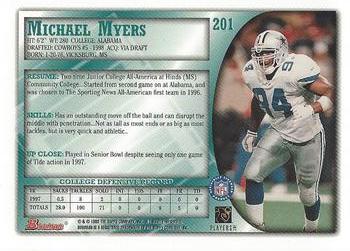 1998 Bowman #201 Michael Myers Back