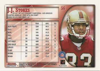 1998 Bowman Chrome #56 J.J. Stokes Back