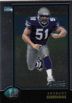 1998 Bowman Chrome #19 Anthony Simmons Front