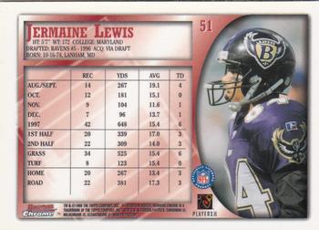 1998 Bowman Chrome #51 Jermaine Lewis Back