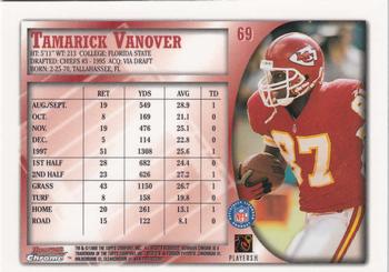 1998 Bowman Chrome #69 Tamarick Vanover Back