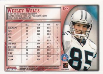 1998 Bowman Chrome #132 Wesley Walls Back