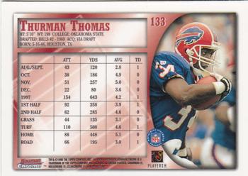 1998 Bowman Chrome #133 Thurman Thomas Back