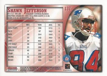 1998 Bowman Chrome #137 Shawn Jefferson Back