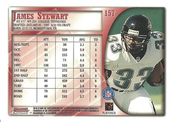 1998 Bowman Chrome #157 James Stewart Back