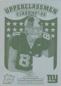 2006 Topps Draft Picks & Prospects - Upperclassmen Jersey Printing Plates Front Cyan #UC-AT Amani Toomer Front