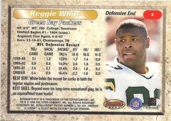 1998 Bowman's Best #2 Reggie White Back