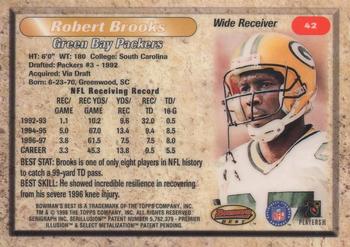 1998 Bowman's Best #42 Robert Brooks Back