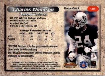 1998 Bowman's Best #101 Charles Woodson Back