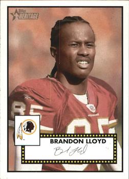 2006 Topps Heritage - Black Backs #71 Brandon Lloyd Front