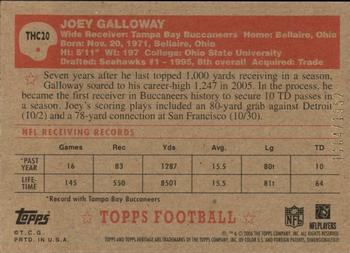 2006 Topps Heritage - Chrome #THC20 Joey Galloway Back