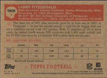 2006 Topps Heritage - Chrome #THC89 Larry Fitzgerald Back
