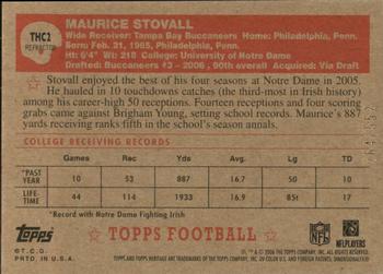 2006 Topps Heritage - Chrome Refractors #THC2 Maurice Stovall Back