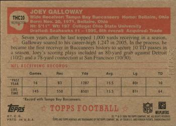 2006 Topps Heritage - Chrome Refractors #THC20 Joey Galloway Back