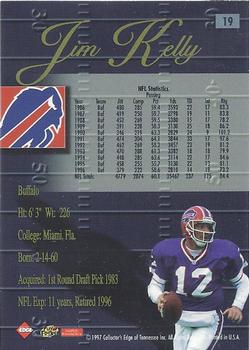 1998 Collector's Edge Advantage #19 Jim Kelly Back