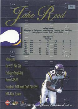1998 Collector's Edge Advantage #95 Jake Reed Back