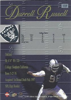1998 Collector's Edge Advantage #127 Darrell Russell Back