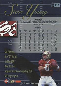 1998 Collector's Edge Advantage #152 Steve Young Back