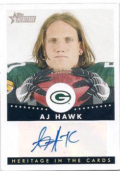 2006 Topps Heritage - In the Cards Autographs #HCA-AH A.J. Hawk Front