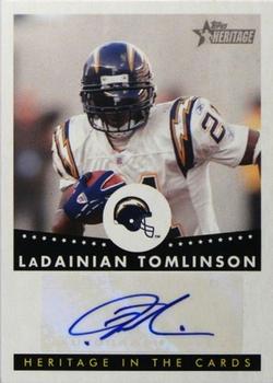 2006 Topps Heritage - In the Cards Autographs #HCA-LT LaDainian Tomlinson Front