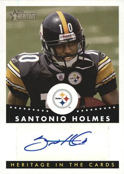 2006 Topps Heritage - In the Cards Autographs #HCA-SH Santonio Holmes Front