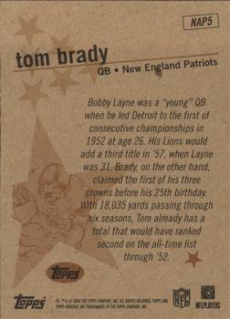 2006 Topps Heritage - New Age Performers #NAP5 Tom Brady Back