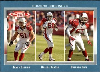 2006 Topps Total - Blue #23 James Darling / Orlando Huff / Karlos Dansby Front