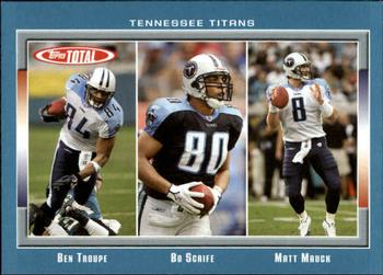 2006 Topps Total - Blue #32 Ben Troupe / Bo Scaife / Matt Mauck Front