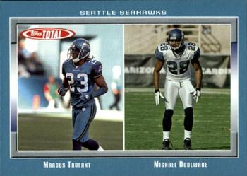 2006 Topps Total - Blue #34 Marcus Trufant / Michael Boulware Front