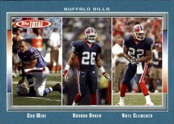 2006 Topps Total - Blue #171 Rashad Baker / Nate Clements / Coy Wire Front