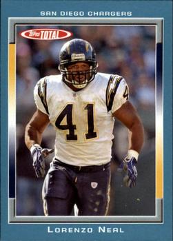 2006 Topps Total - Blue #328 Lorenzo Neal Front