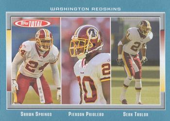 2006 Topps Total - Blue #361 Shawn Springs / Pierson Prioleau / Sean Taylor Front
