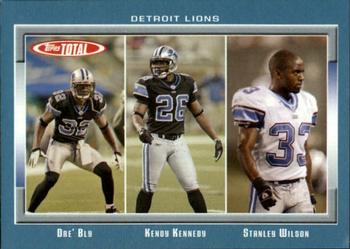 2006 Topps Total - Blue #371 Dre' Bly / Stanley Wilson / Kenoy Kennedy Front