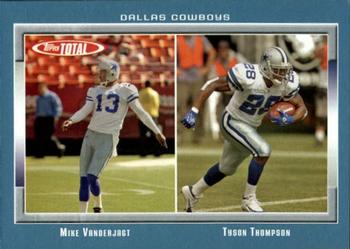 2006 Topps Total - Blue #385 Tyson Thompson / Mike Vanderjagt Front