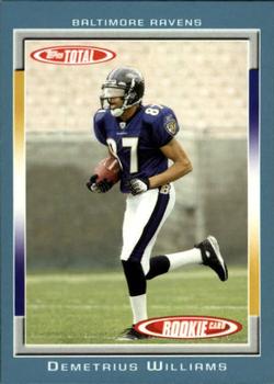 2006 Topps Total - Blue #517 Demetrius Williams Front