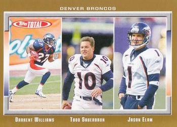 2006 Topps Total - Gold #132 Darrent Williams / Jason Elam / Todd Sauerbrun Front