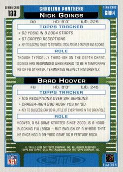 2006 Topps Total - Gold #133 Brad Hoover / Nick Goings Back