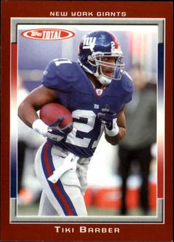 2006 Topps Total - Red #41 Tiki Barber Front