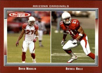 2006 Topps Total - Red #59 David Macklin / Antrel Rolle Front
